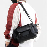 WEIXIER Borsa a tracolla multi-tasche, resistente all'acqua, durevole, ideale per abbigliamento tecnico, escursionismo e lavoro quotidiano., Large, Small