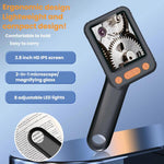 Microscopio digitale HD da 2,8 pollici, lente d'ingrandimento portatile per riparazioni elettroniche., HM028B