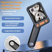 Microscopio digitale HD da 2,8 pollici, lente d'ingrandimento portatile per riparazioni elettroniche., HM028B