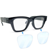 Set di pellicole protettive per lenti per occhiali smart Ray-Ban con display Meta HD, trasparenti e antigraffio.