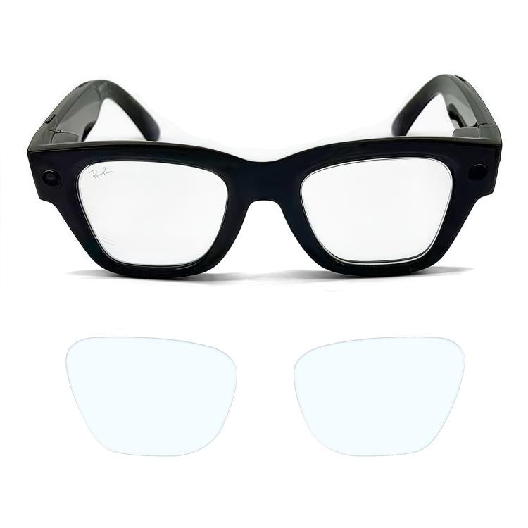 Set di pellicole protettive per lenti per occhiali smart Ray-Ban con display Meta HD, trasparenti e antigraffio.