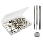 Kit di bottoni a pressione in metallo da 15 mm per abbigliamento, 12sets Black, 12sets Silver, 12sets Gold, 12sets Bronze Green, 20sets Black, 20sets Gold, 20sets Silver, 20sets Bronze Green, 20sets 4 Colors