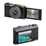 Fotocamera digitale mirrorless 4K con schermo ribaltabile