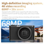 Fotocamera digitale mirrorless 4K con schermo ribaltabile
