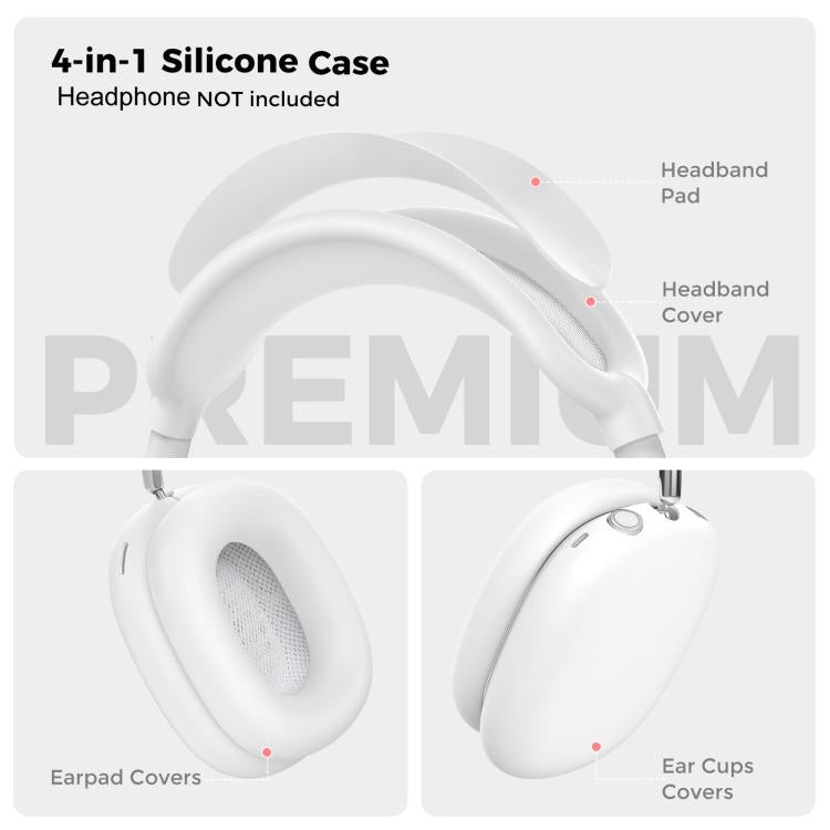 Set di 4 cover protettive in silicone per AirPods Max 2 / Max AhaStyle WG135.
