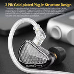 Auricolari in-ear KZ AS16 PRO X 16BA con monitoraggio Hi-Fi e cavo da 1,2 m., Standard, With Mic