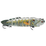 PROBEROS 8 Segment S-Swimming Hard Bait Multi-Jointed Swimbait Fishing Lures with 3D Eyes, Inner Rattle Ball, 13cm/29.4g, 16.7cm/56.7g