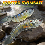 PROBEROS 8 Segment S-Swimming Hard Bait Multi-Jointed Swimbait Fishing Lures with 3D Eyes, Inner Rattle Ball, 13cm/29.4g, 16.7cm/56.7g