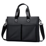 WEIXIER Borsa da lavoro/borsa per laptop da uomo, impermeabile, con tracolla per bagagli