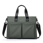 WEIXIER Borsa da lavoro/borsa per laptop da uomo, impermeabile, con tracolla per bagagli