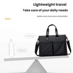WEIXIER Borsa da lavoro/borsa per laptop da uomo, impermeabile, con tracolla per bagagli