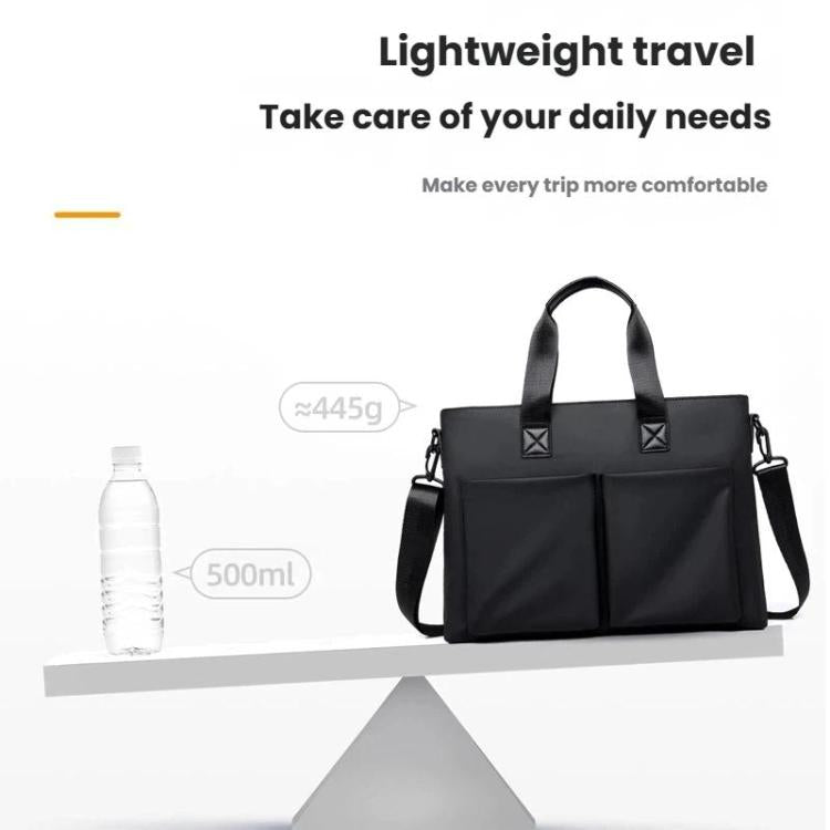 WEIXIER Borsa da lavoro/borsa per laptop da uomo, impermeabile, con tracolla per bagagli