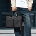 WEIXIER Borsa da lavoro/borsa per laptop da uomo, impermeabile, con tracolla per bagagli