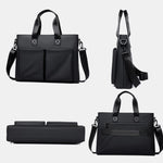 WEIXIER Borsa da lavoro/borsa per laptop da uomo, impermeabile, con tracolla per bagagli