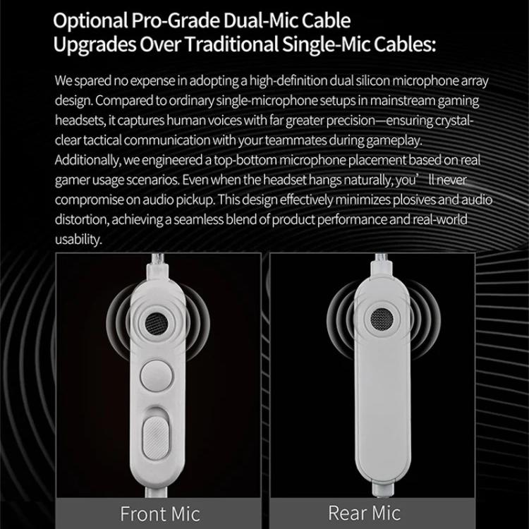 Auricolari cablati KZ EDZ con driver dinamico a banda ultralarga e ultraescursione + sistema di smorzamento a doppio stadio, lunghezza 1,2 m., Black 3.5mm, Black 3.5mm With Mic, Black Type-C Sound Card, White 3.5mm, White 3.5mm With Mic                ...
