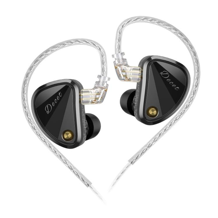 Auricolari cablati KZ Decet con 10 driver dinamici da 3,5 mm e cavo da 1,2 m, design a matrice., Original Sound Standard, Original Sound With Mic, Tuned Standard, Tuned With Mic