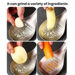 LsCook Tritatutto per zenzero e aglio, manuale per uso domestico, 430 Steel Large Spoon Grinder