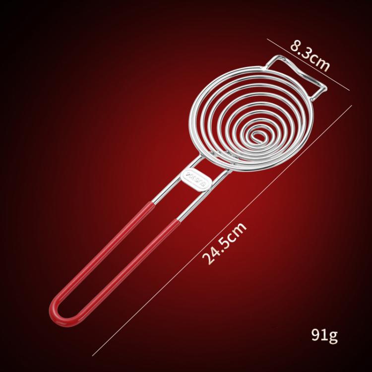 LsCook 304 Separatore di albumi a spirale in acciaio inossidabile, strumento per estrarre tuorli