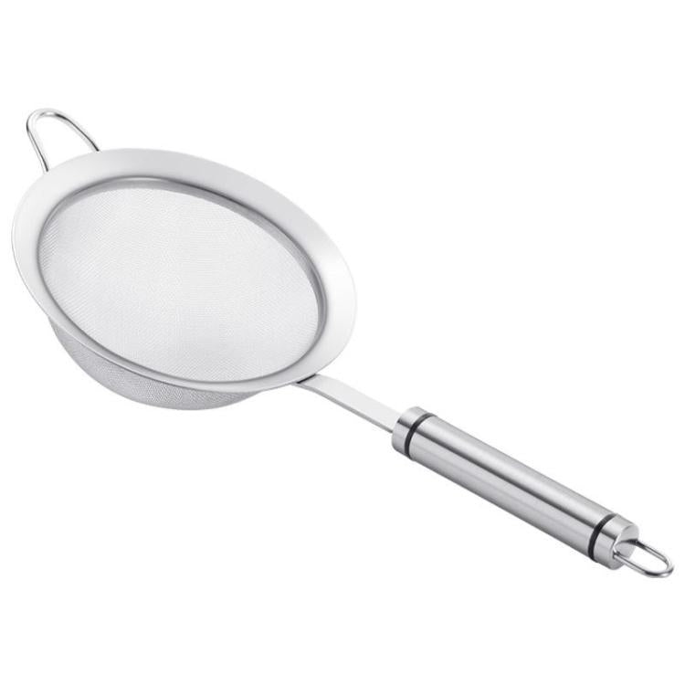 Cucchiaio scolapasta a gancio singolo LsCook in acciaio inox 304 con filtro a rete., 12cm