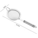 Cucchiaio scolapasta a gancio singolo LsCook in acciaio inox 304 con filtro a rete., 12cm