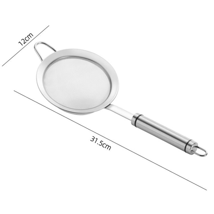 Cucchiaio scolapasta a gancio singolo LsCook in acciaio inox 304 con filtro a rete., 12cm