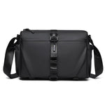 WEIXIER WD5628 Borsa a tracolla da uomo, grande capacità, marsupio con fibbia magnetica e fondo espandibile per treppiede
