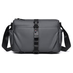 WEIXIER WD5628 Borsa a tracolla da uomo, grande capacità, marsupio con fibbia magnetica e fondo espandibile per treppiede