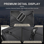 WEIXIER WD5628 Borsa a tracolla da uomo, grande capacità, marsupio con fibbia magnetica e fondo espandibile per treppiede