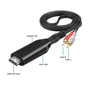 HDMI ARC To RCA Audio Cable Audio Extractor Adapter For Audio Systems & Speakers
