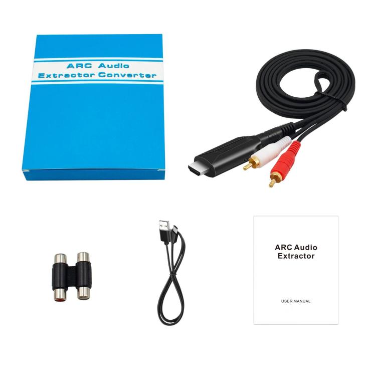HDMI ARC To RCA Audio Cable Audio Extractor Adapter For Audio Systems & Speakers