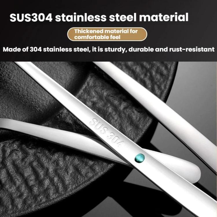 LsCook 304 Cucchiaio da insalata Forchetta Forchetta per pasta istantanea, Medium