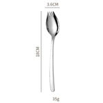 LsCook 304 Cucchiaio da insalata Forchetta Forchetta per pasta istantanea, Medium