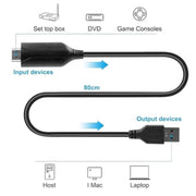 HDMI To USB Adapter 1080P HD Display Cable For Audio & Video Conversion