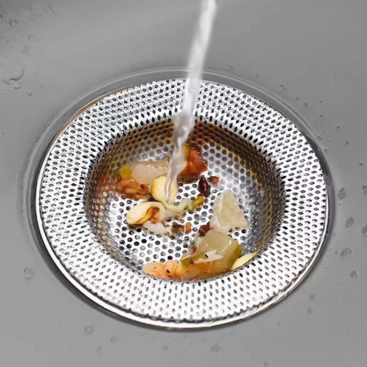 LsCook Filtro per lavello in acciaio inox con bordo largo da 11,5 cm, strumento per filtrare i residui di cibo