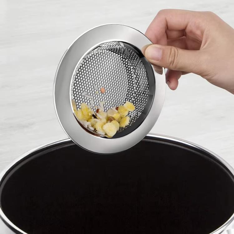 LsCook Filtro per lavello in acciaio inox con bordo largo da 11,5 cm, strumento per filtrare i residui di cibo