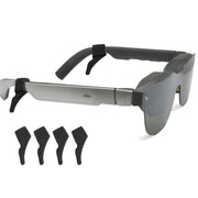 Set di 4 ganci auricolari antiscivolo in silicone per occhiali intelligenti AI, impugnature auricolari universali e comode per occhiali Meta Ray-Ban, Xreal, Thunderbird