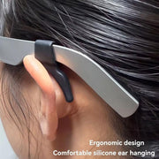 Set di 4 ganci auricolari antiscivolo in silicone per occhiali intelligenti AI, impugnature auricolari universali e comode per occhiali Meta Ray-Ban, Xreal, Thunderbird