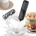 Montalatte compatto per caffè LsCook, strumento per dolci fatti in casa, frusta elettrica portatile per il latte