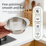 LsCook Kitchen Colino per lattine in acciaio inox 304 con impugnatura antiscivolo e doppio manico, strumento per scolare