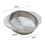 LsCook Kitchen Colino per lattine in acciaio inox 304 con impugnatura antiscivolo e doppio manico, strumento per scolare
