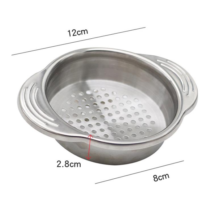 LsCook Kitchen Colino per lattine in acciaio inox 304 con impugnatura antiscivolo e doppio manico, strumento per scolare