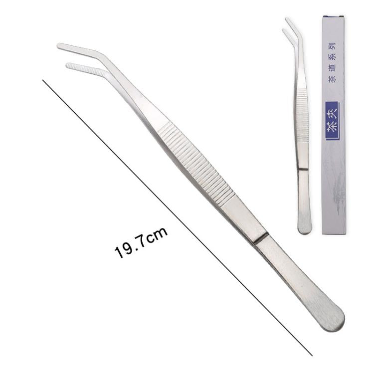 Pinzette da tè extra lunghe e spesse in acciaio inossidabile 401, LsCook 20cm