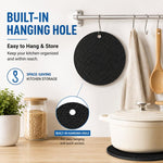 Tovaglietta rotonda in silicone a nido d'ape LsCook, resistente al calore, antiscivolo e isolante.
