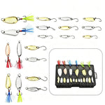 Kit di esche artificiali da pesca a cucchiaio, set di esche rigide in metallo con ami singoli e tripli, piume, PROBEROS 9 In 1, PROBEROS 10 In 1, PROBEROS 16 In 1, PROBEROS 17 In 1, PROBEROS 19 In 1, PROBEROS 38 In 1 A, PROBEROS 38 In 1 B              ...