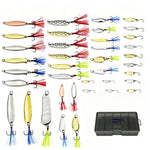 Kit di esche artificiali da pesca a cucchiaio, set di esche rigide in metallo con ami singoli e tripli, piume, PROBEROS 9 In 1, PROBEROS 10 In 1, PROBEROS 16 In 1, PROBEROS 17 In 1, PROBEROS 19 In 1, PROBEROS 38 In 1 A, PROBEROS 38 In 1 B              ...