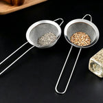 Setaccio per succhi di latte in acciaio inox 304, setaccio per farina da cucina a maglia ultrafine., Round Base