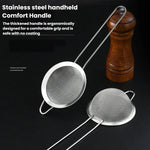 Setaccio per succhi di latte in acciaio inox 304, setaccio per farina da cucina a maglia ultrafine., Round Base