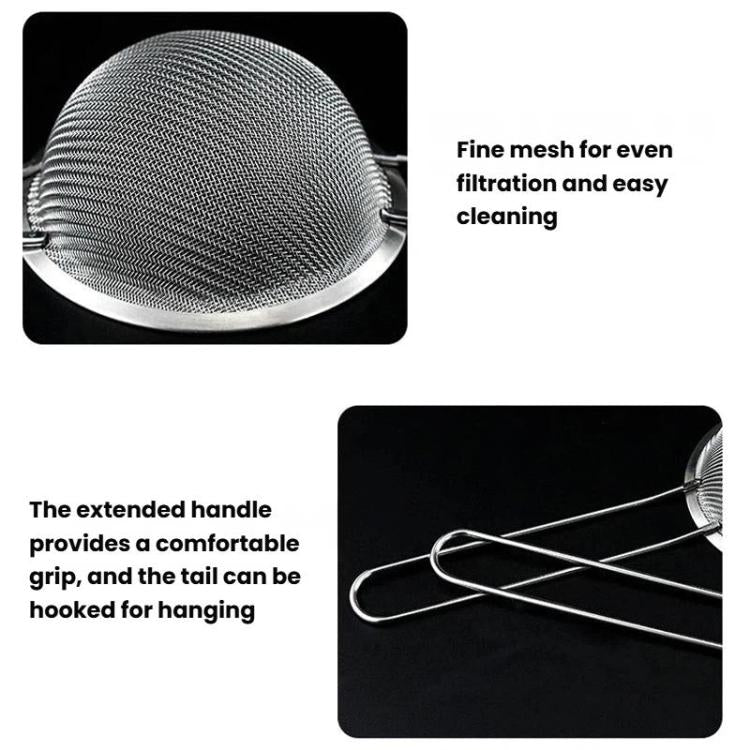 Setaccio per succhi di latte in acciaio inox 304, setaccio per farina da cucina a maglia ultrafine., Round Base