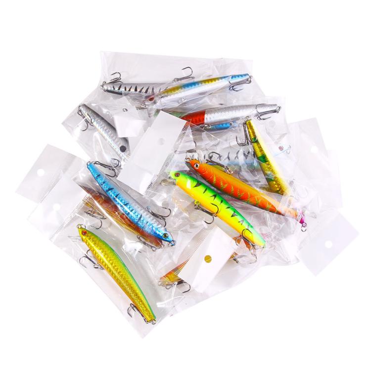 HENGJIA MI178 Esca artificiale a forma di minnow, stile drop-shot, micro-esca affondante per pesci predatori d'acqua dolce