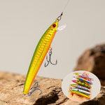 HENGJIA MI178 Esca artificiale a forma di minnow, stile drop-shot, micro-esca affondante per pesci predatori d'acqua dolce
